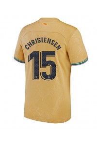 Barcelona Andreas Christensen #15 Fotballdrakt Borte Klær 2022-23 Korte ermer